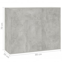 Acquista Credenza Grigio Cemento 88x30x70 cm in Truciolato con riferimento GHV-800679 della ditta GARDENHOME