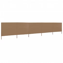 Acquista Paravento a 5 Pannelli in Tessuto 600x80 cm Grigio Talpa con riferimento GHV-47157 della ditta GARDENHOME