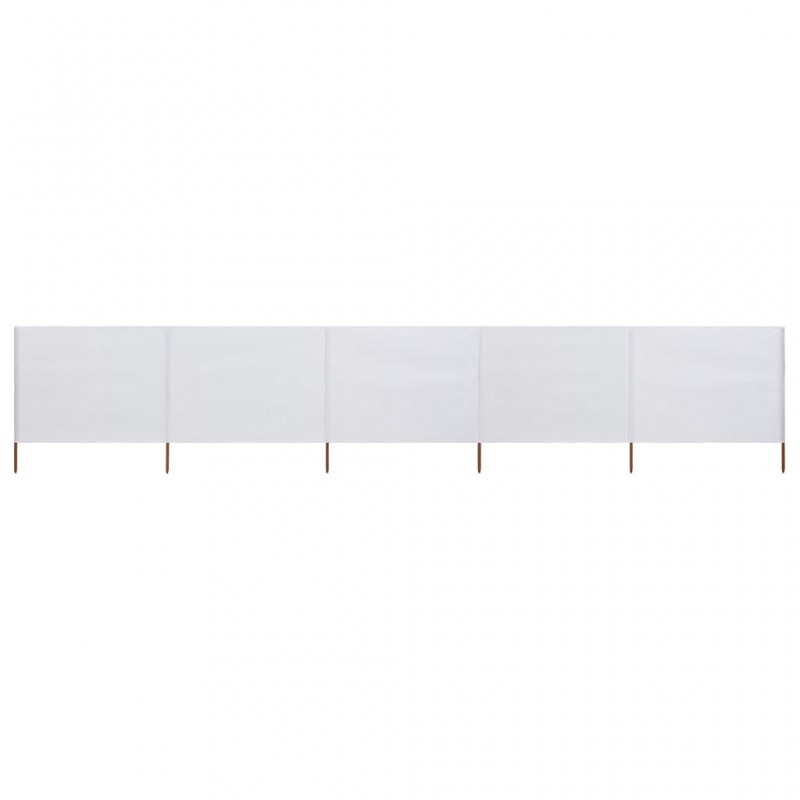 Acquista Paravento a 5 Pannelli in Tessuto 600x120 cm Bianco Sabbia con riferimento GHV-47160 della ditta GARDENHOME