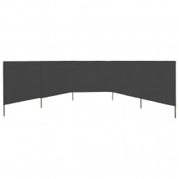 Acquista Paravento a 5 Pannelli in Tessuto 600x120 cm Antracite con riferimento GHV-47162 della ditta GARDENHOME