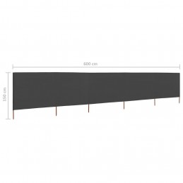 Acquista Paravento a 5 Pannelli in Tessuto 600x120 cm Antracite con riferimento GHV-47162 della ditta GARDENHOME