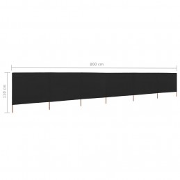 Acquista Paravento a 6 Pannelli in Tessuto 800x80 cm Nero con riferimento GHV-47172 della ditta GARDENHOME