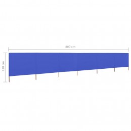 Acquista Paravento a 6 Pannelli in Tessuto 800x80 cm Azzurro con riferimento GHV-47173 della ditta GARDENHOME