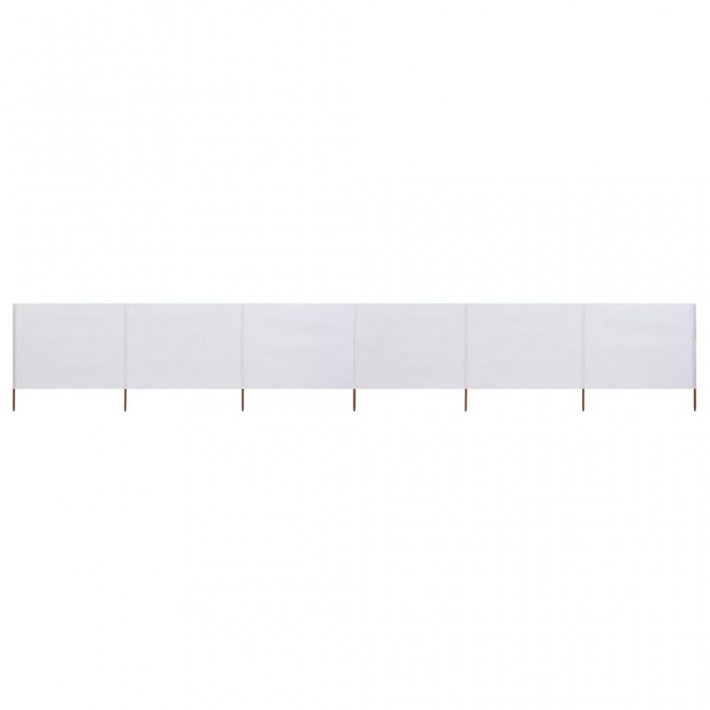 Acquista Paravento a 6 Pannelli in Tessuto 800x120 cm Bianco Sabbia con riferimento GHV-47174 della ditta GARDENHOME