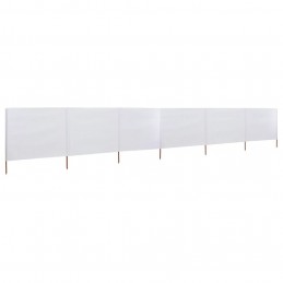 Acquista Paravento a 6 Pannelli in Tessuto 800x120 cm Bianco Sabbia con riferimento GHV-47174 della ditta GARDENHOME