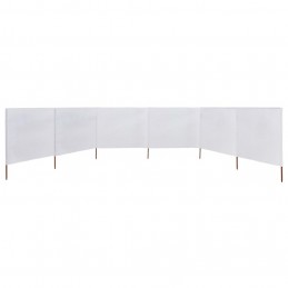 Acquista Paravento a 6 Pannelli in Tessuto 800x120 cm Bianco Sabbia con riferimento GHV-47174 della ditta GARDENHOME