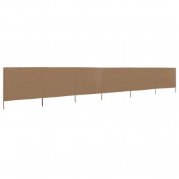 Acquista Paravento a 6 Pannelli in Tessuto 800x120 cm Grigio Talpa con riferimento GHV-47177 della ditta GARDENHOME