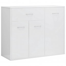Acquista Credenza Bianco Lucido 88x30x70 cm in Truciolato con riferimento GHV-800681 della ditta GARDENHOME