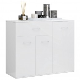 Acquista Credenza Bianco Lucido 88x30x70 cm in Truciolato con riferimento GHV-800681 della ditta GARDENHOME