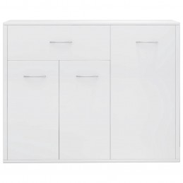 Acquista Credenza Bianco Lucido 88x30x70 cm in Truciolato con riferimento GHV-800681 della ditta GARDENHOME