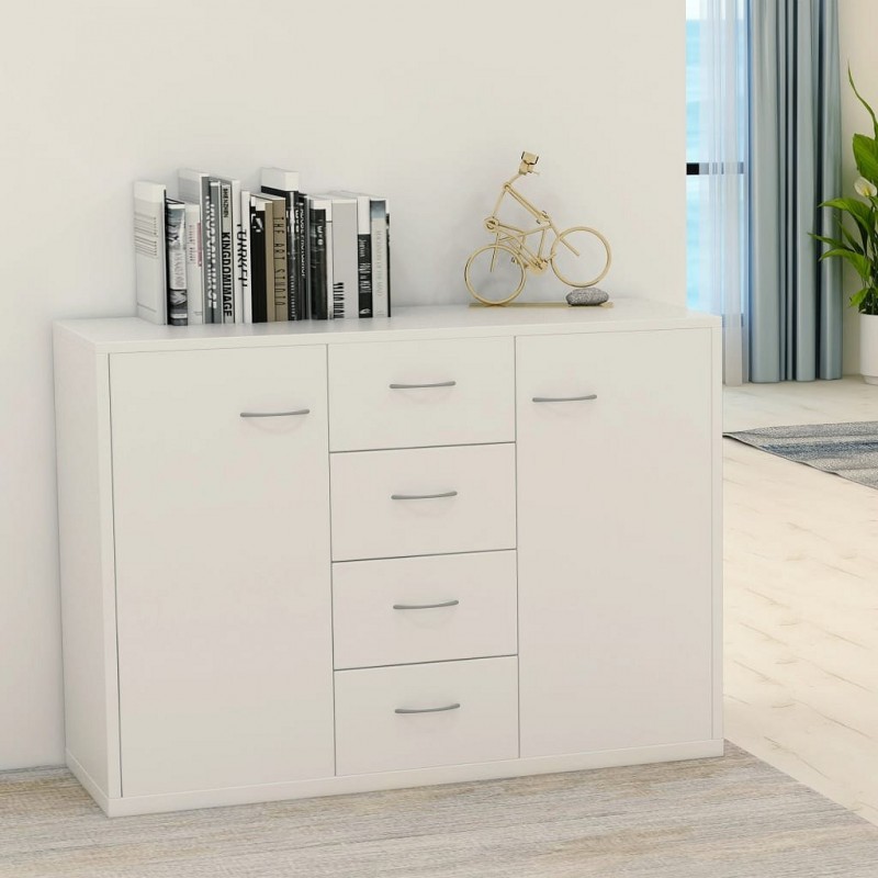 Acquista Credenza Bianca 88x30x65 cm in Truciolato con riferimento GHV-800684 della ditta GARDENHOME