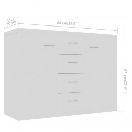 Acquista Credenza Bianca 88x30x65 cm in Truciolato con riferimento GHV-800684 della ditta GARDENHOME