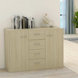 Acquista Credenza Rovere Sonoma 88x30x65 cm in Truciolato con riferimento GHV-800687 della ditta GARDENHOME