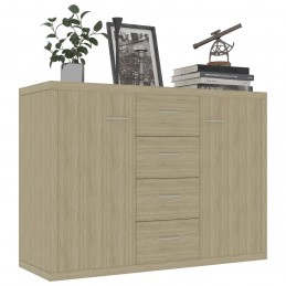 Acquista Credenza Rovere Sonoma 88x30x65 cm in Truciolato con riferimento GHV-800687 della ditta GARDENHOME