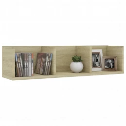 Acquista Scaffale Porta CD a Parete Rovere Sonoma 75x18x18 cm Truciolato con riferimento GHV-801313 della ditta GARDENHOME