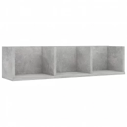 Acquista Scaffale Porta CD a Muro Grigio Cemento 75x18x18 cm Truciolato con riferimento GHV-801314 della ditta GARDENHOME
