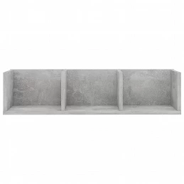 Acquista Scaffale Porta CD a Muro Grigio Cemento 75x18x18 cm Truciolato con riferimento GHV-801314 della ditta GARDENHOME