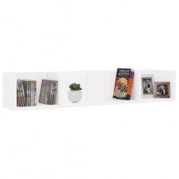 Acquista Scaffale Porta CD a Parete Bianco 100x18x18 cm in Truciolato con riferimento GHV-801319 della ditta GARDENHOME