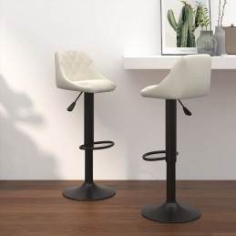 Acquista Sgabelli da Bar 2 pz Crema in Velluto con riferimento GHV-335348 della ditta GARDENHOME