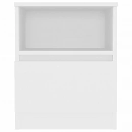Acquista Comodini 2 pz Bianchi 40x40x50 cm in Legno Multistrato con riferimento GHV-806158 della ditta GARDENHOME