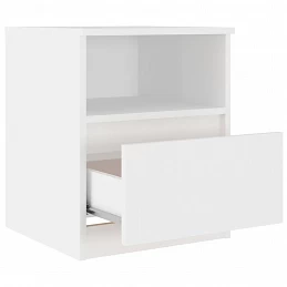 Acquista Comodini 2 pz Bianchi 40x40x50 cm in Legno Multistrato con riferimento GHV-806158 della ditta GARDENHOME