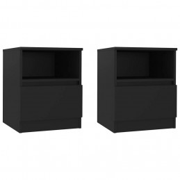 Acquista Comodini 2 pz Neri 40x40x50 cm in Truciolato con riferimento GHV-806160 della ditta GARDENHOME