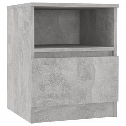 Acquista Comodino Grigio Cemento 40x40x50 cm in Truciolato con riferimento GHV-806165 della ditta GARDENHOME