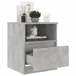Acquista Comodino Grigio Cemento 40x40x50 cm in Truciolato con riferimento GHV-806165 della ditta GARDENHOME