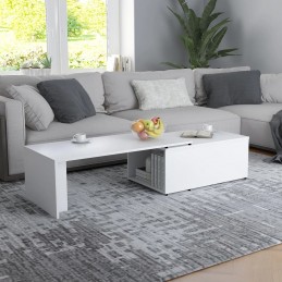 Acquista Tavolino da Salotto Bianco 150x50x35 cm in Legno Multistrato con riferimento GHV-801337 della ditta GARDENHOME