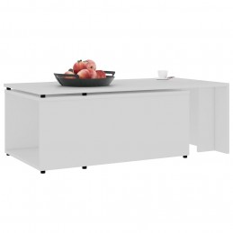 Acquista Tavolino da Salotto Bianco 150x50x35 cm in Legno Multistrato con riferimento GHV-801337 della ditta GARDENHOME