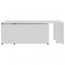 Acquista Tavolino da Salotto Bianco 150x50x35 cm in Legno Multistrato con riferimento GHV-801337 della ditta GARDENHOME