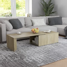 Acquista Tavolino da Caffè Rovere Sonoma 150x50x35 cm in Truciolato con riferimento GHV-801340 della ditta GARDENHOME