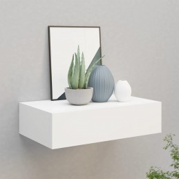 Acquista Scaffale con Cassetti da Parete Bianco 40x23,5x10 cm in MDF con riferimento GHV-330241 della ditta GARDENHOME