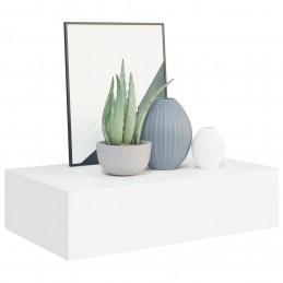 Acquista Scaffale con Cassetti da Parete Bianco 40x23,5x10 cm in MDF con riferimento GHV-330241 della ditta GARDENHOME