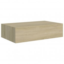 Acquista Scaffale con Cassetti da Parete Rovere 40x23,5x10 cm in MDF con riferimento GHV-330247 della ditta GARDENHOME