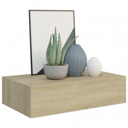 Acquista Scaffale con Cassetti da Parete Rovere 40x23,5x10 cm in MDF con riferimento GHV-330247 della ditta GARDENHOME