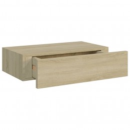 Acquista Scaffale con Cassetti da Parete Rovere 40x23,5x10 cm in MDF con riferimento GHV-330247 della ditta GARDENHOME