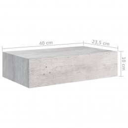 Acquista Scaffali Cassetti a Muro 2 pz Grigio Cemento 40x23,5x10cm MDF con riferimento GHV-330252 della ditta GARDENHOME