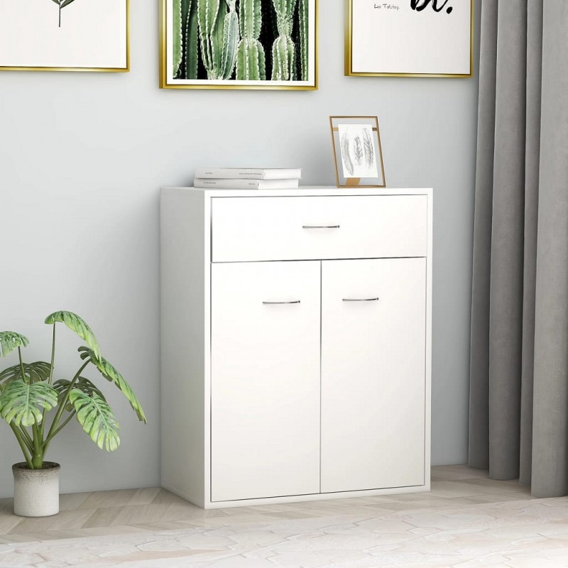 Acquista Credenza Bianca 60x30x75 cm in Truciolato con riferimento GHV-800711 della ditta GARDENHOME