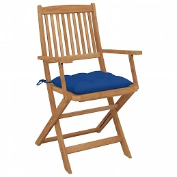Acquista Sedie da Giardino Pieghevoli 6 pz con Cuscini Massello Acacia con riferimento GHV-3074965 della ditta GARDENHOME