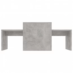 Acquista Set Tavolini da Caffè Grigio Cemento 100x48x40 cm in Truciolato con riferimento GHV-802916 della ditta GARDENHOME