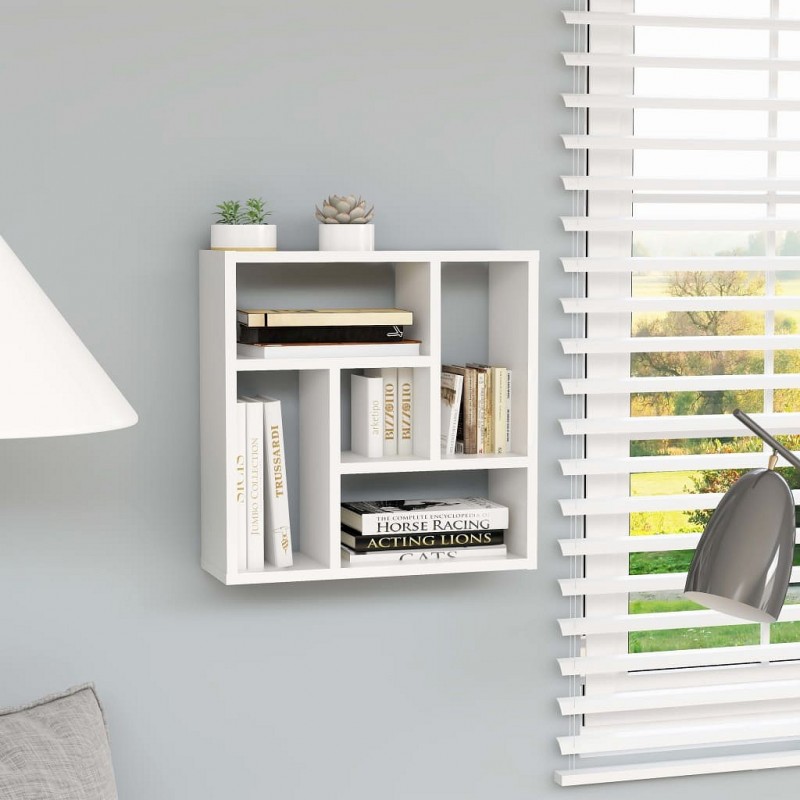 Acquista Scaffale a Parete Bianco 45,1x16x45,1 cm in Truciolato con riferimento GHV-802948 della ditta GARDENHOME