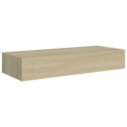 Acquista Scaffale con Cassetti da Parete Rovere 60x23,5x10 cm in MDF con riferimento GHV-330261 della ditta GARDENHOME