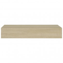 Acquista Scaffale con Cassetti da Parete Rovere 60x23,5x10 cm in MDF con riferimento GHV-330261 della ditta GARDENHOME