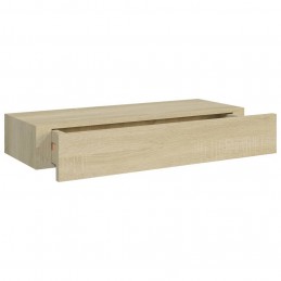 Acquista Scaffale con Cassetti da Parete Rovere 60x23,5x10 cm in MDF con riferimento GHV-330261 della ditta GARDENHOME