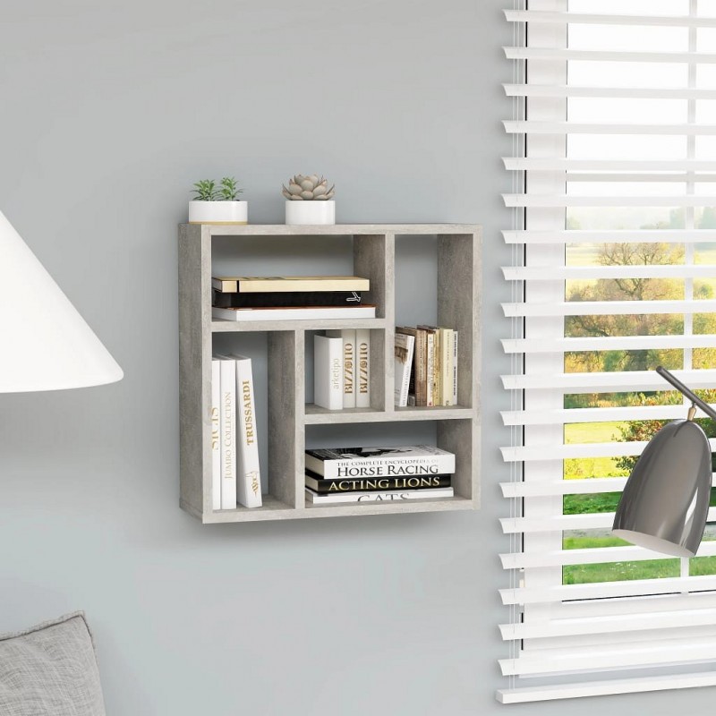 Acquista Scaffale a Parete Grigio Cemento 1x16x45,1 cm in Truciolato con riferimento GHV-802952 della ditta GARDENHOME