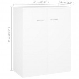 Acquista Credenza Bianca 60x30x75 cm in Truciolato con riferimento GHV-800729 della ditta GARDENHOME