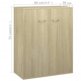 Acquista Credenza Rovere Sonoma 60x30x75 cm in Truciolato con riferimento GHV-800732 della ditta GARDENHOME