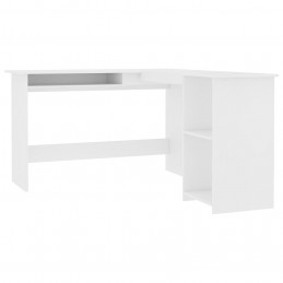 Acquista Scrivania Angolare a L Bianca 120x140x75cm in Legno Multistrato con riferimento GHV-800747 della ditta GARDENHOME
