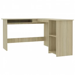 Acquista Scrivania Angolare a L Rovere Sonoma 120x140x75cm in Truciolato con riferimento GHV-800750 della ditta GARDENHOME